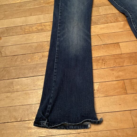 American Eagle Jeans Women’s Size 8 Original Boot Stretch Modified Bottom Slit - Picture 10 of 15